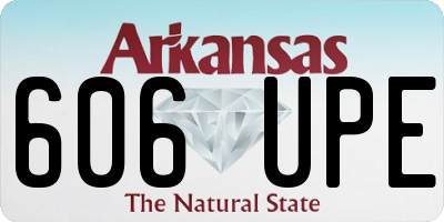 AR license plate 606UPE