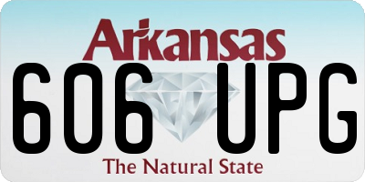 AR license plate 606UPG