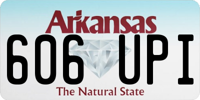 AR license plate 606UPI