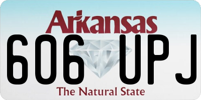 AR license plate 606UPJ