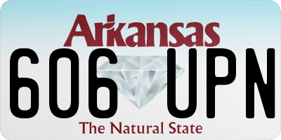 AR license plate 606UPN