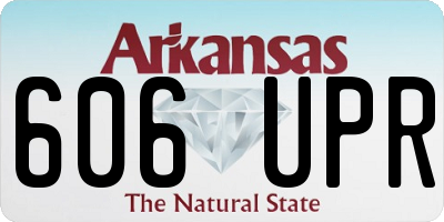 AR license plate 606UPR