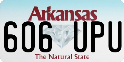 AR license plate 606UPU