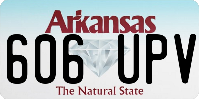 AR license plate 606UPV