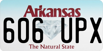 AR license plate 606UPX
