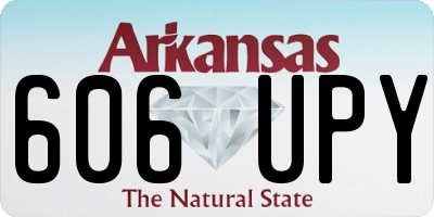 AR license plate 606UPY