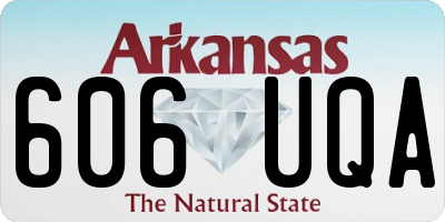 AR license plate 606UQA
