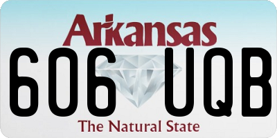 AR license plate 606UQB