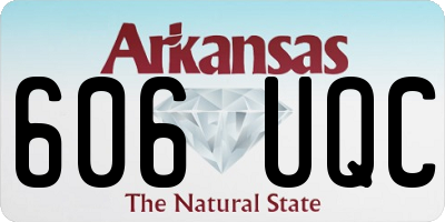 AR license plate 606UQC