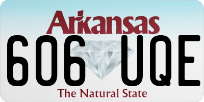 AR license plate 606UQE