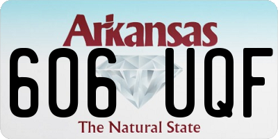 AR license plate 606UQF