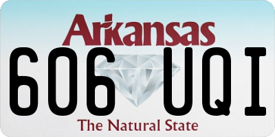 AR license plate 606UQI