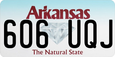 AR license plate 606UQJ