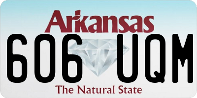 AR license plate 606UQM