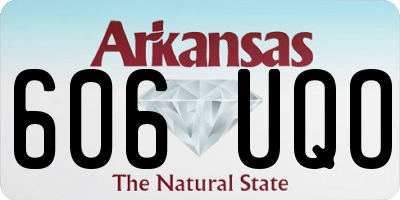 AR license plate 606UQO