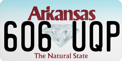 AR license plate 606UQP