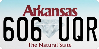 AR license plate 606UQR