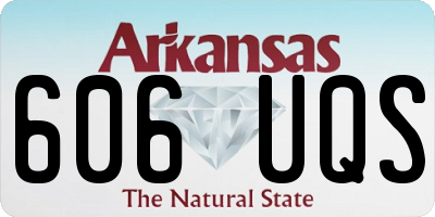 AR license plate 606UQS