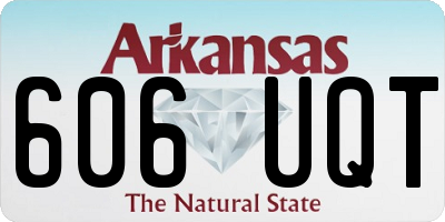 AR license plate 606UQT