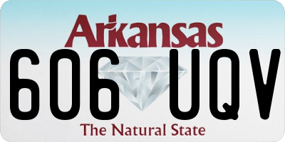 AR license plate 606UQV