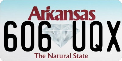 AR license plate 606UQX