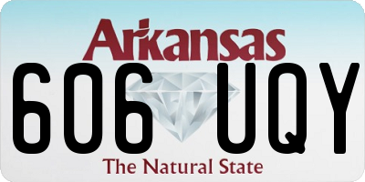 AR license plate 606UQY