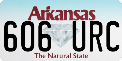 AR license plate 606URC