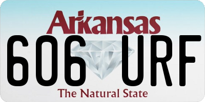 AR license plate 606URF
