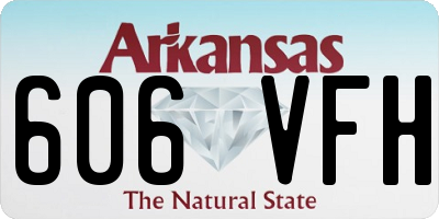 AR license plate 606VFH