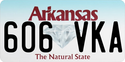 AR license plate 606VKA