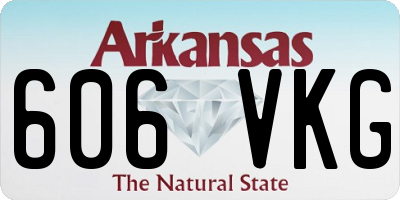 AR license plate 606VKG