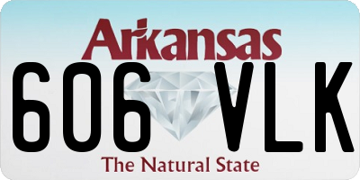 AR license plate 606VLK