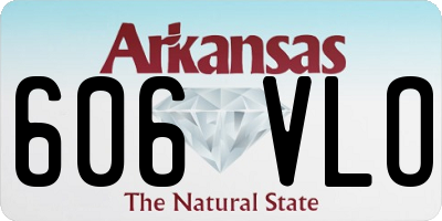 AR license plate 606VLO