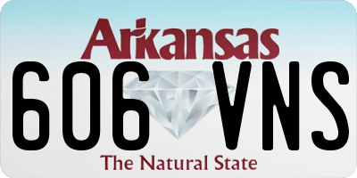 AR license plate 606VNS