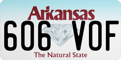 AR license plate 606VOF