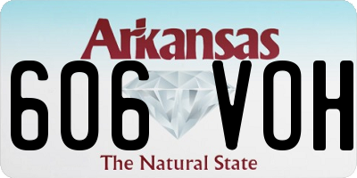 AR license plate 606VOH