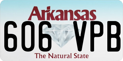 AR license plate 606VPB