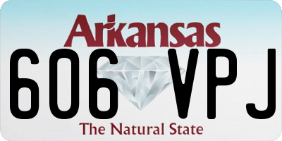 AR license plate 606VPJ