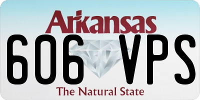 AR license plate 606VPS