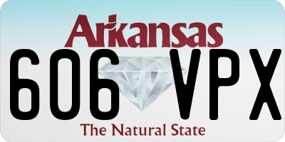 AR license plate 606VPX