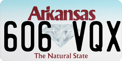 AR license plate 606VQX
