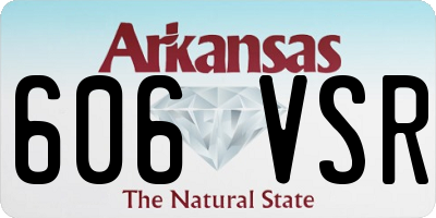 AR license plate 606VSR
