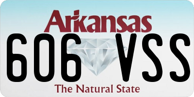 AR license plate 606VSS