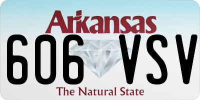 AR license plate 606VSV