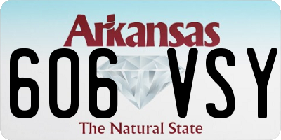 AR license plate 606VSY