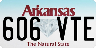 AR license plate 606VTE
