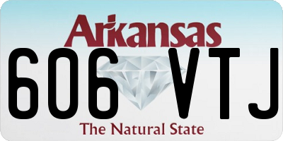 AR license plate 606VTJ