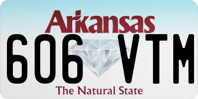 AR license plate 606VTM