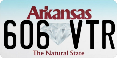AR license plate 606VTR