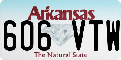 AR license plate 606VTW